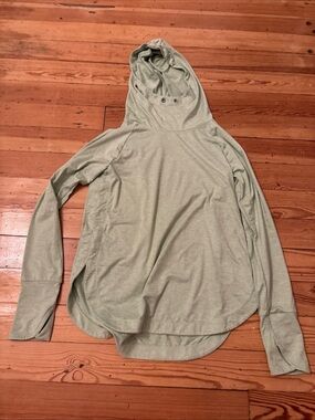 Athleta Uptempo Hoodie Sweatshirt Pullover Green Athleisure Women's Small S